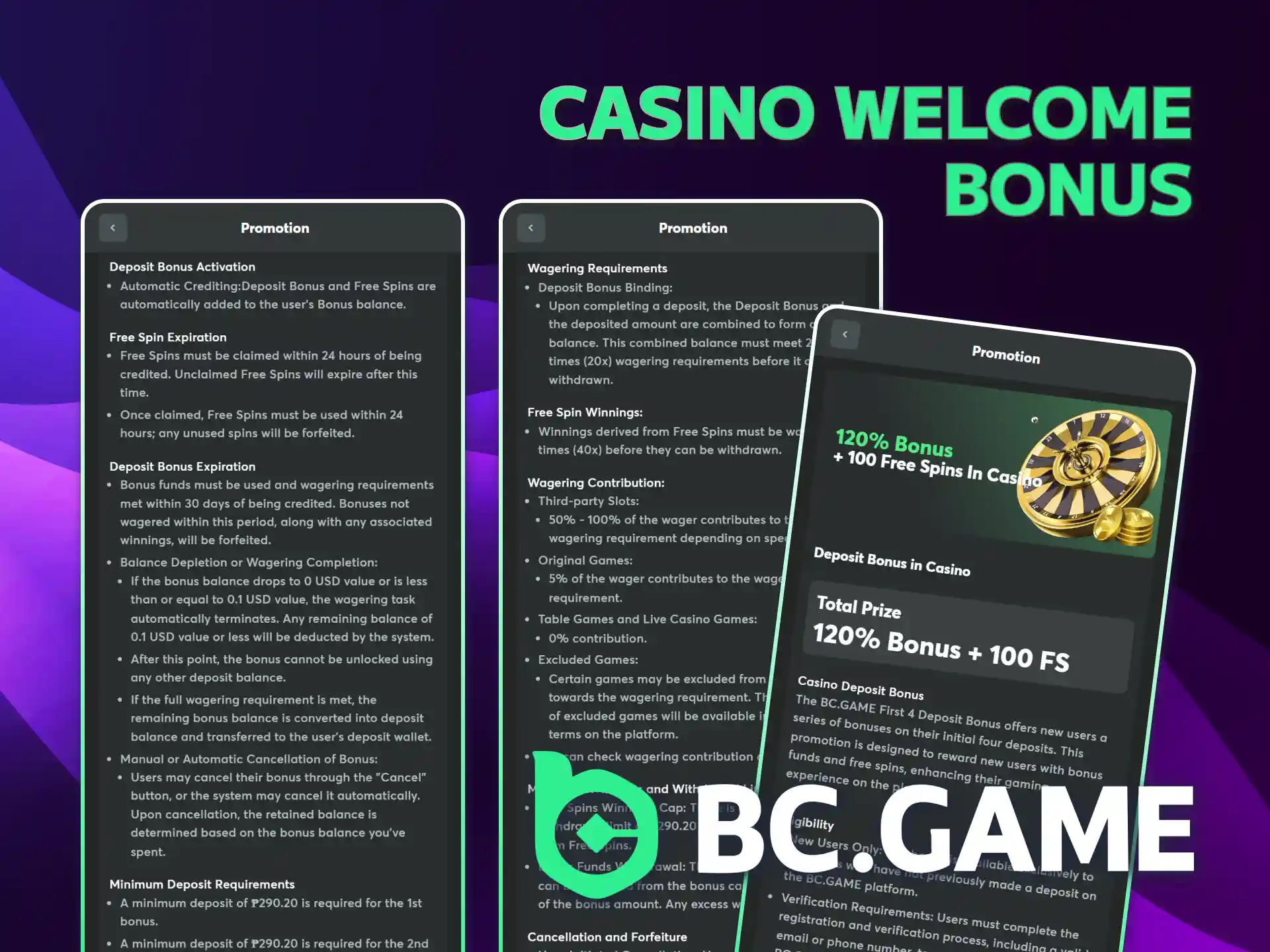 Claim your welcome casino bonus on the BC Game app.
