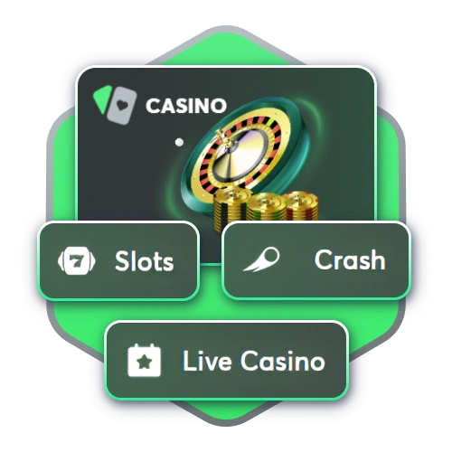 Experience online a full casino on the BC Game application.