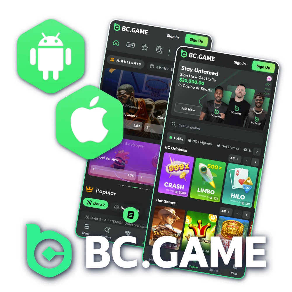 Download iOS or Android official app at BC Game Philippines.