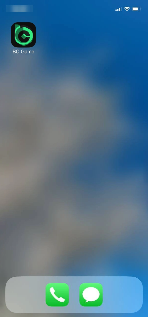 See the BC Game app appear on your home screen.