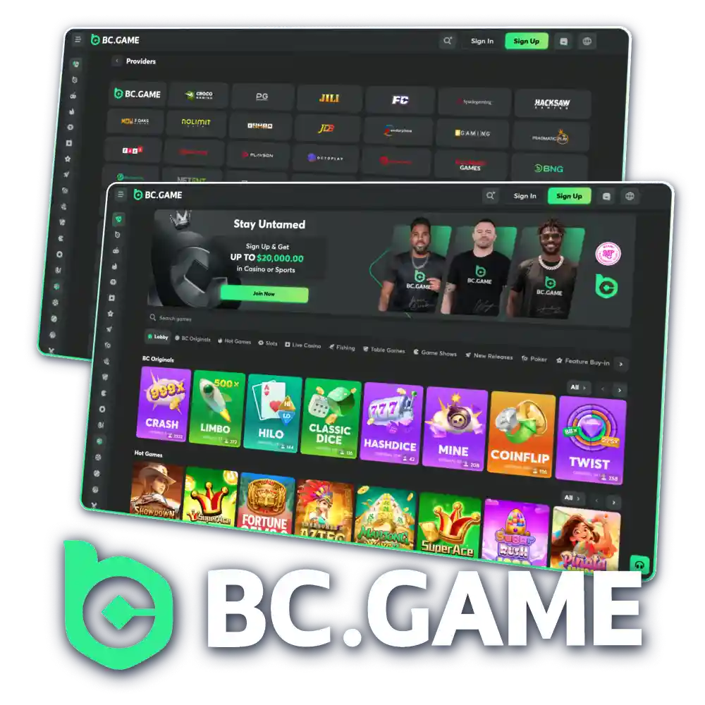 Play the best casino games on official website BC Game.