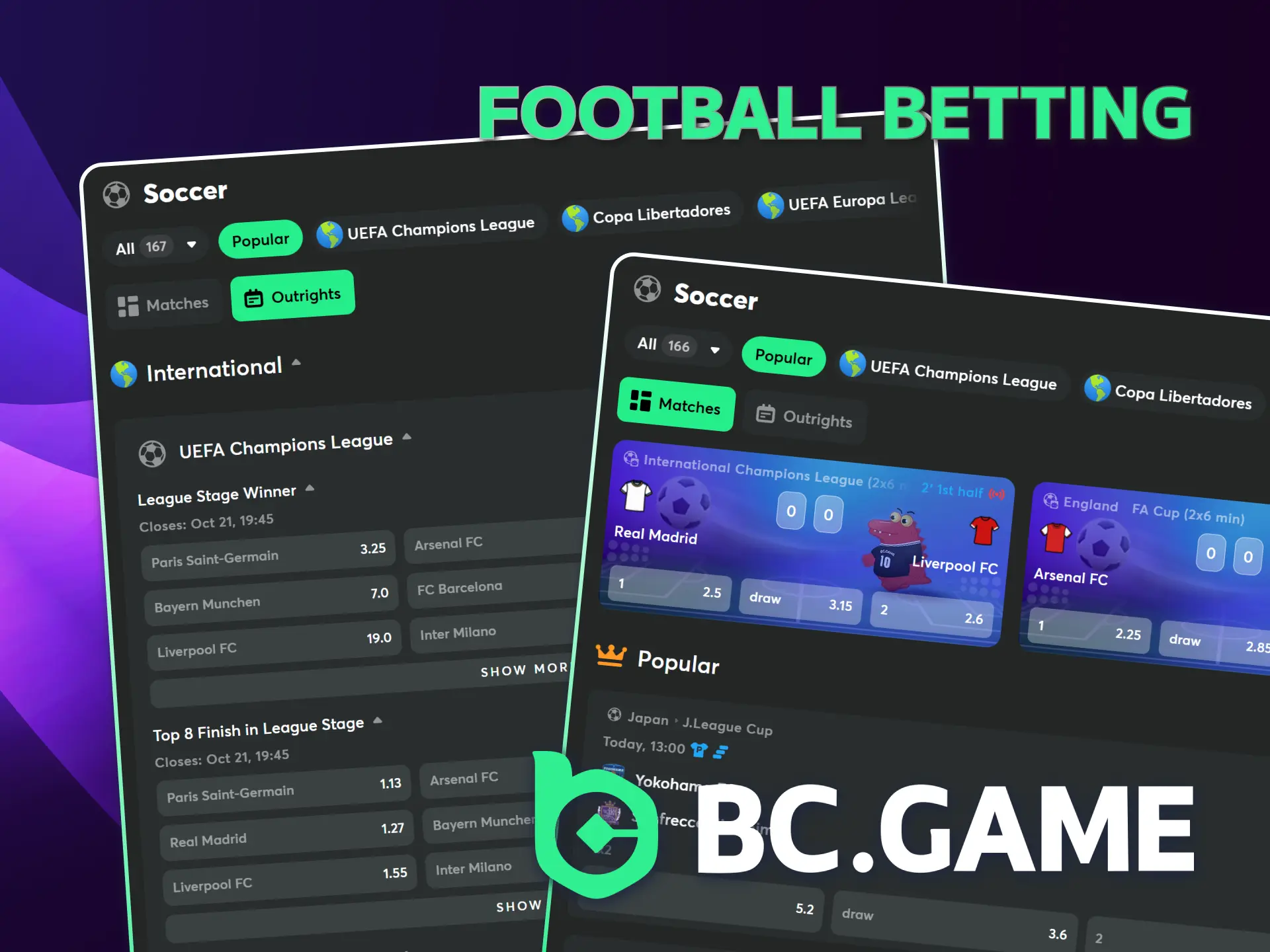 Place football bets on the BC Game Philippines official platform.