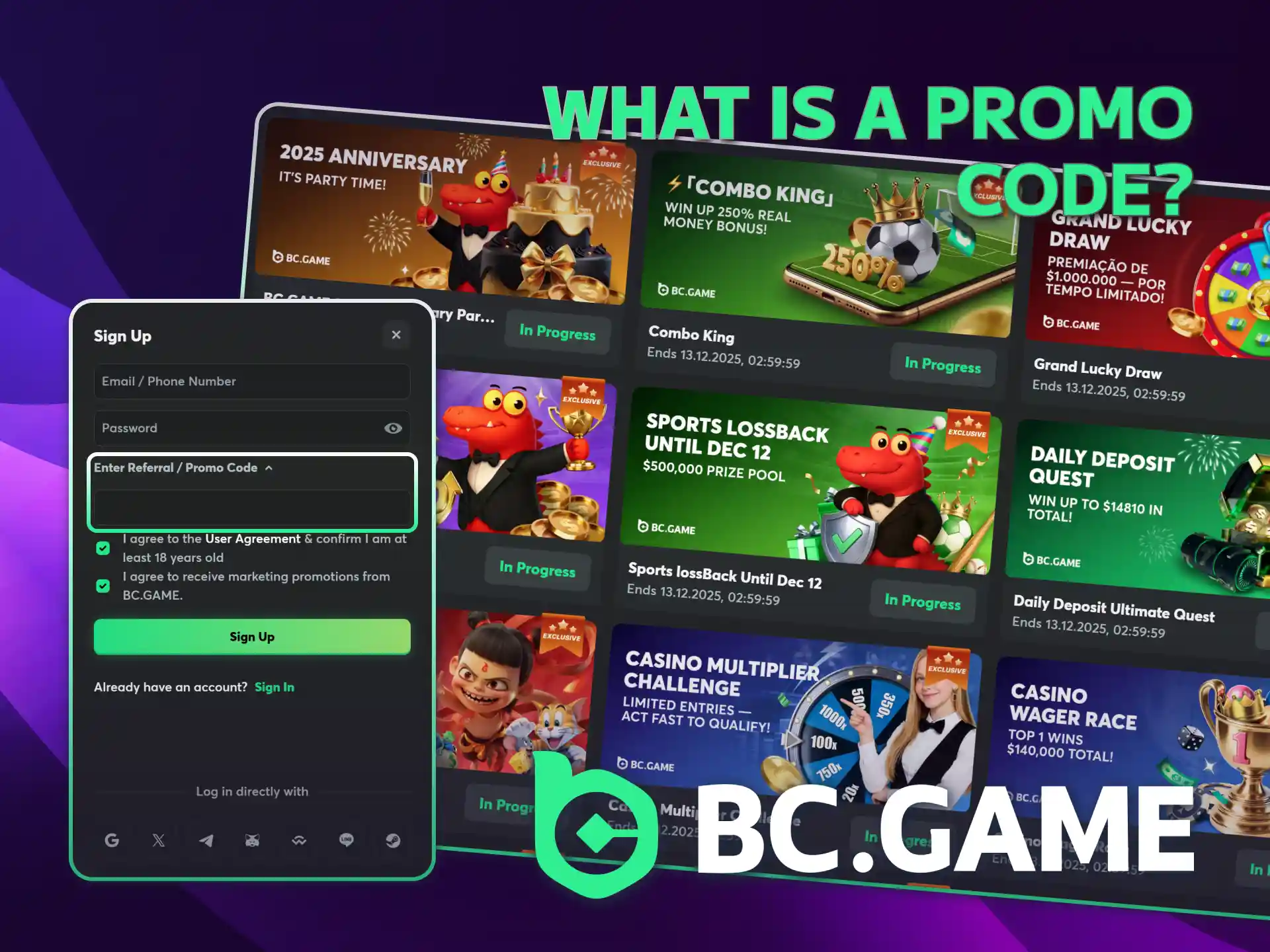 Get special bonuses with a BC Game Philippines promo code.