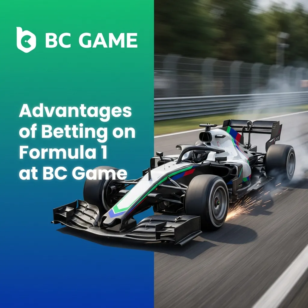 Formula 1 betting interface showing live odds, race statistics, and multiple betting markets on BC Game platform