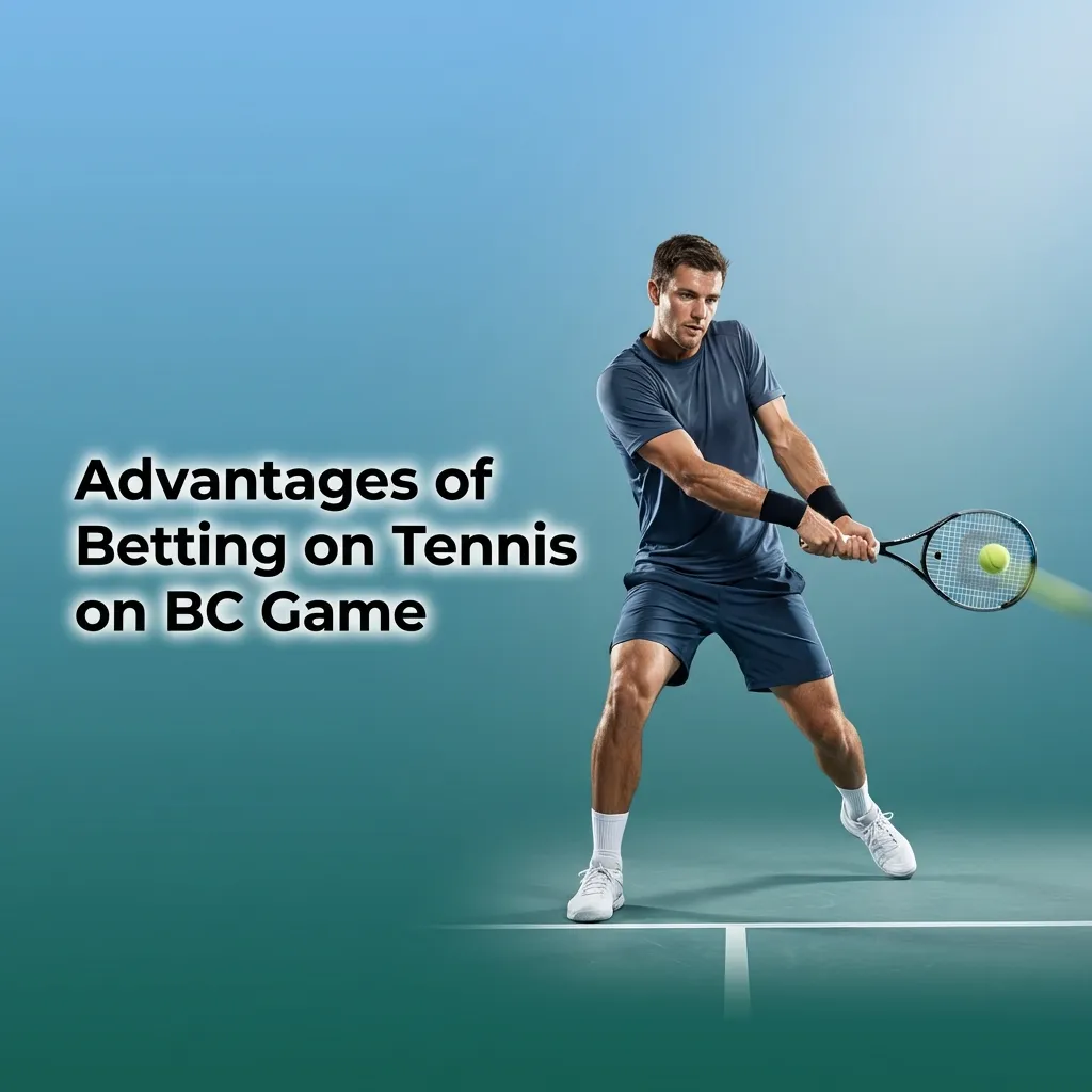 Tennis betting interface showing live odds, crypto payments, and match statistics on BC Game platform