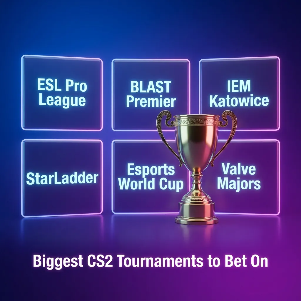 Professional CS2 esports tournament with teams competing on stage in front of large crowd and digital displays