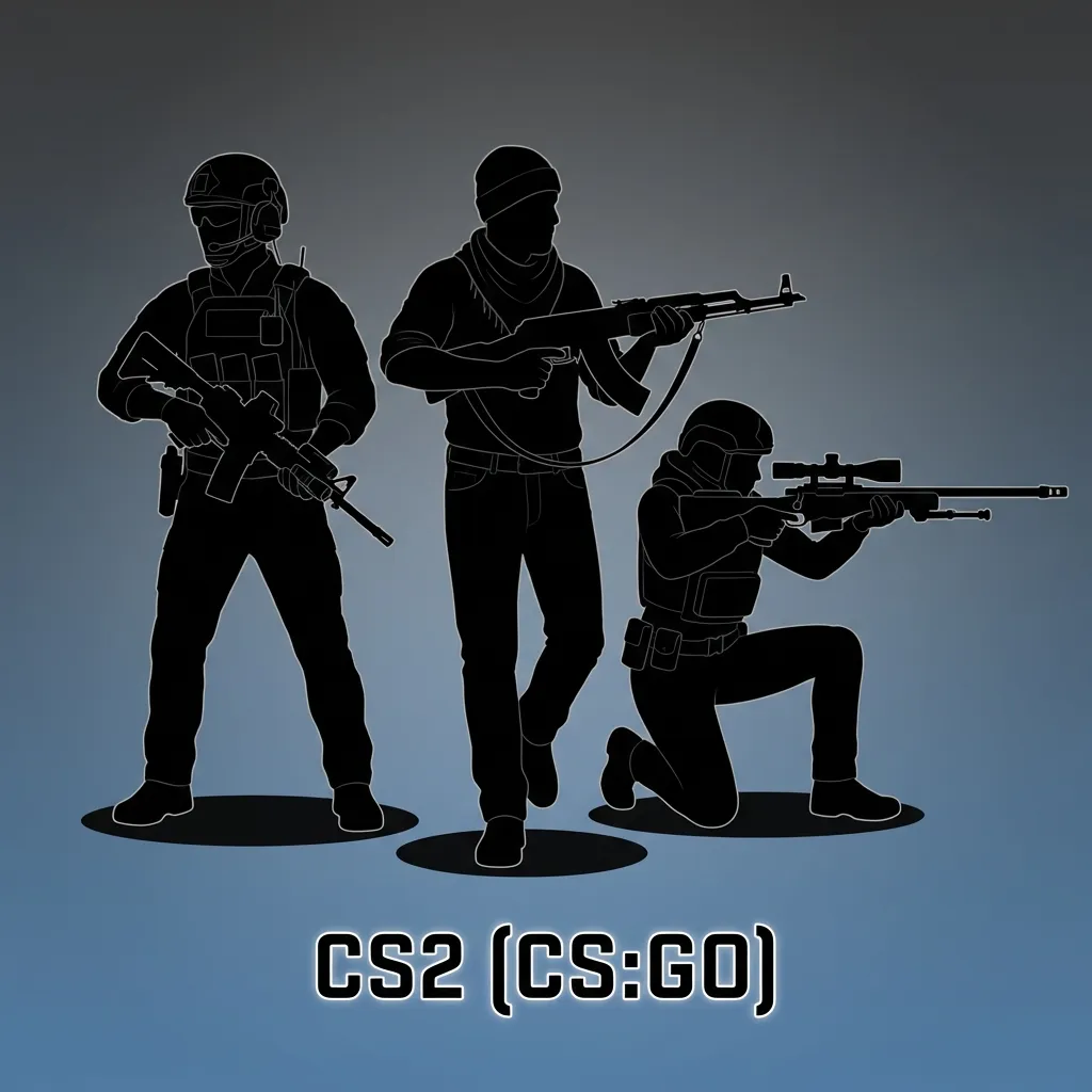 Counter-Strike 2 tactical shooter gameplay showing terrorist vs counter-terrorist teams competing in tournament match