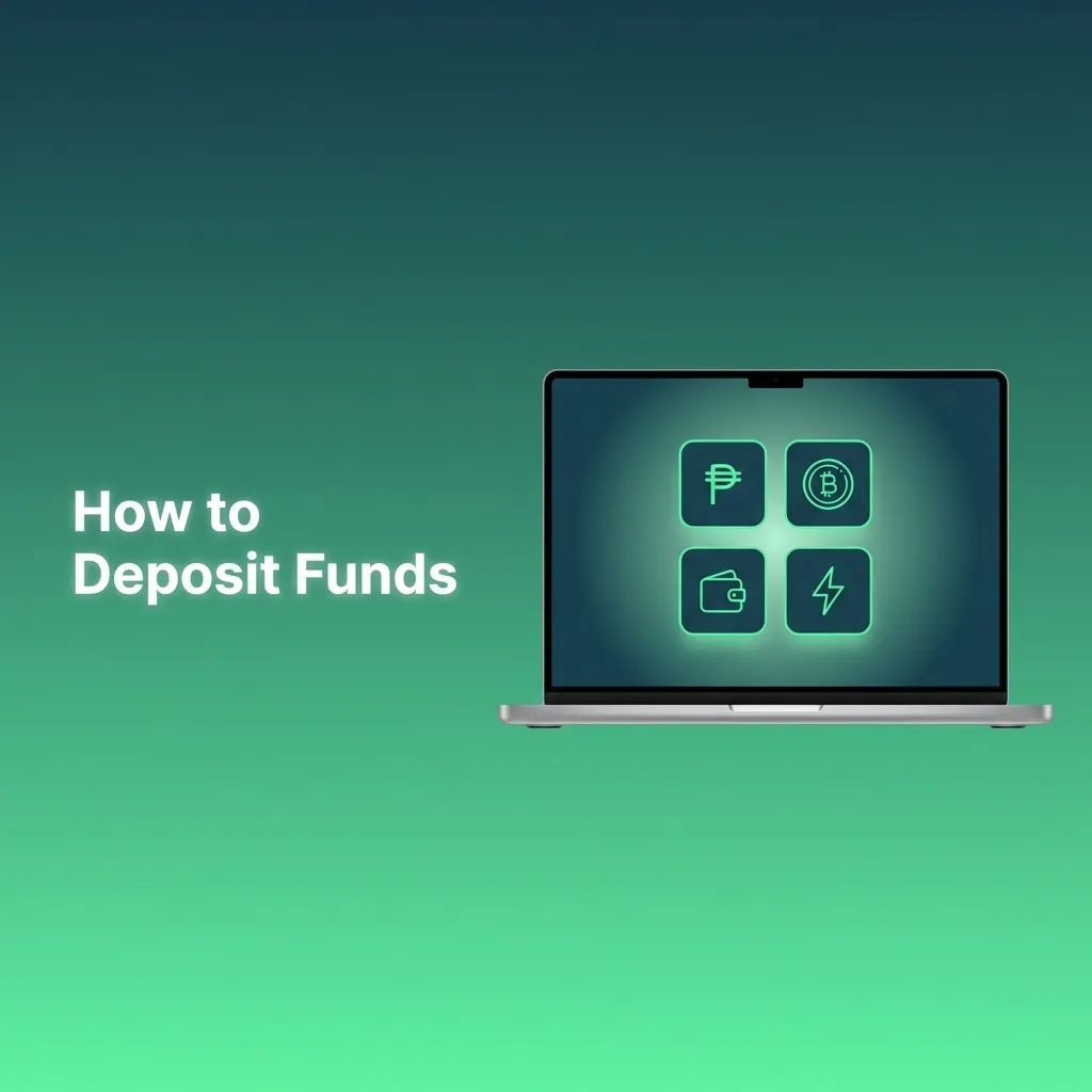 User depositing funds into online betting account through payment method selection screen