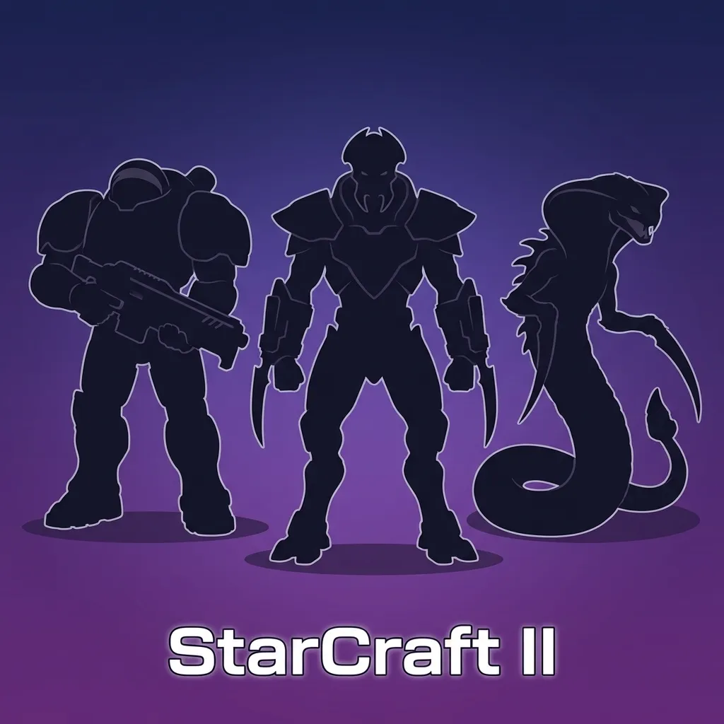 StarCraft II real-time strategy gameplay showing competitive esports battle with resource management and tactical armies