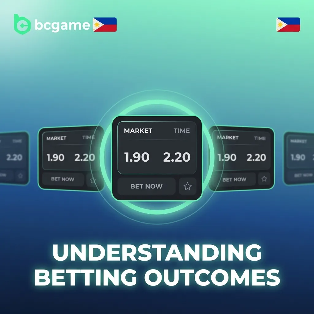 Infographic showing five main betting outcome types: Match Winner, Over/Under, Handicap, Both Teams to Score, and Correct Score.
