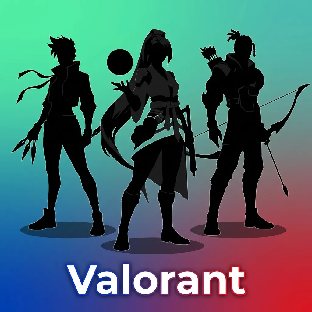 Valorant competitive gaming scene showing tactical 5v5 shooter gameplay with unique agent abilities and strategic map control