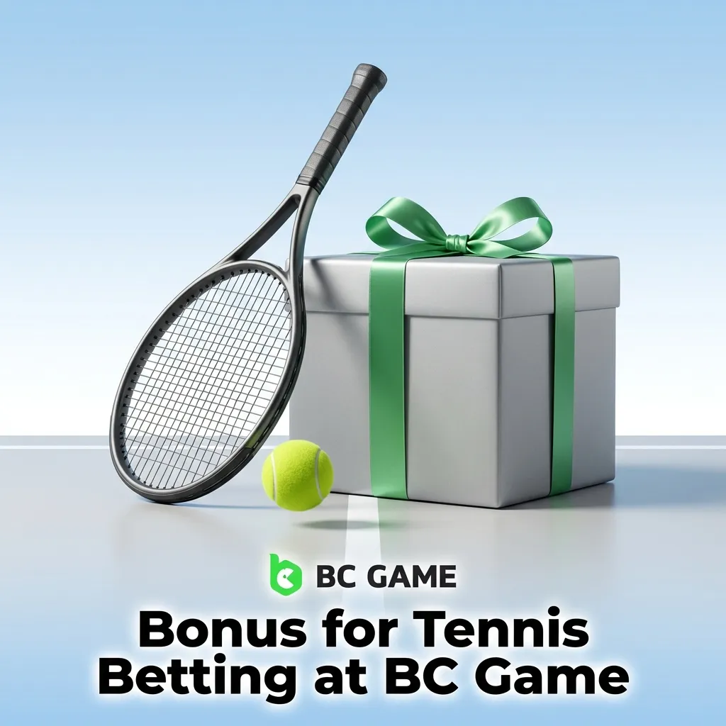 BC Game tennis betting bonus welcome offer for new users on ATP, WTA, and Grand Slam events with deposit requirements